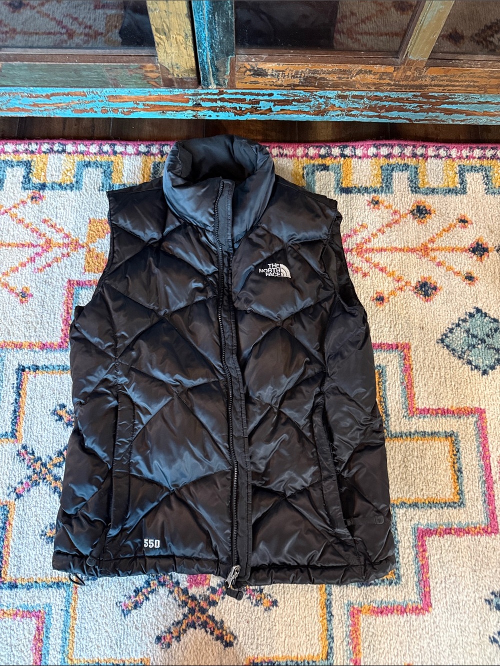 The North Face Black Quilted 550 Down Vest